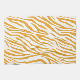 Mellow Yellow Zebra Muster Geschirrtuch