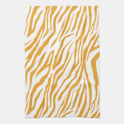 Mellow Yellow Zebra Muster Geschirrtuch (Vertikal)