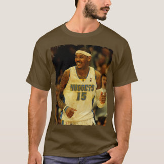 melo Anthony Vintage-Design von Basketball 5 T-Shirt