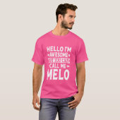 Melo Familio Melo Familio Nachname Ich T-Shirt (Vorne ganz)