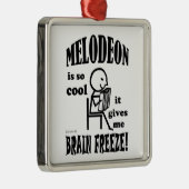 Melodeon, Brain Freeze Silbernes Ornament (Rechts)