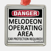 Melodeon-Einsatzgebiet Silbernes Ornament (Vorne)