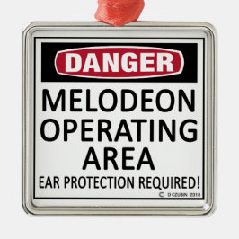 Melodeon-Einsatzgebiet Silbernes Ornament