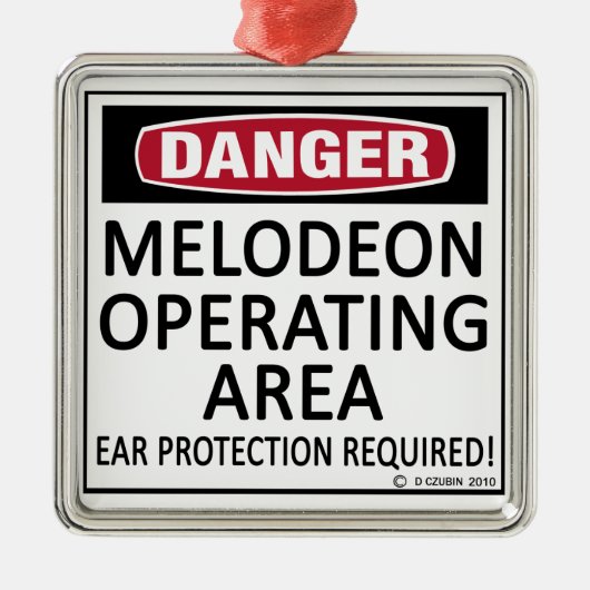 Melodeon-Einsatzgebiet Silbernes Ornament (Vorne)