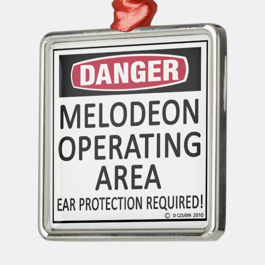 Melodeon-Einsatzgebiet Silbernes Ornament (Links)