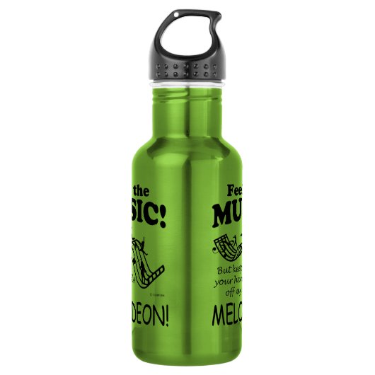 Melodeon fühlt sich wie Musik Edelstahlflasche (Vorderseite)