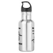 Melodeon in meinen Genen Edelstahlflasche (Rückseite)