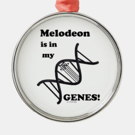 Melodeon in meinen Genen Ornament Aus Metall