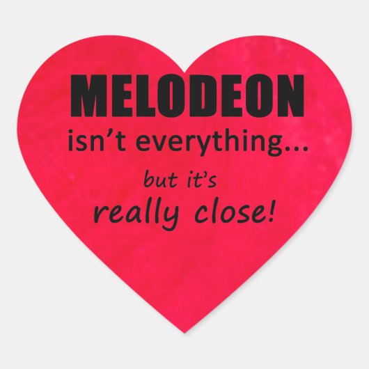 Melodeon ist nicht alles Herz Sticker (Vorderseite)