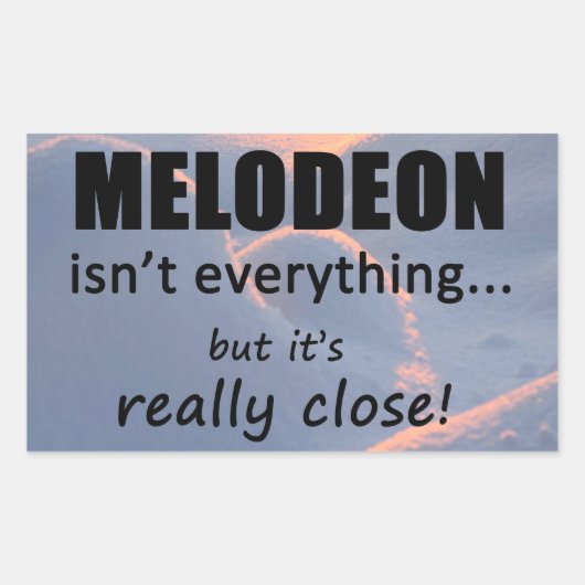 Melodeon ist nicht alles rechteckige Aufkleber (Vorderseite)