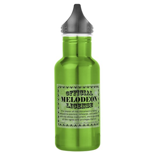 Melodeon-Lizenz Edelstahlflasche (Links)
