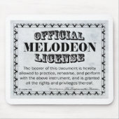 Melodeon-Lizenz Mousepad (Vorne)