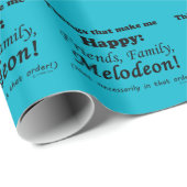 Melodeon macht mich glücklich geschenkpapier (Rolleneckpunkt)