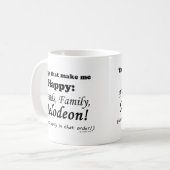 Melodeon macht mich glücklich kaffeetasse (Vorderseite Links)