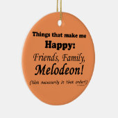 Melodeon macht mich glücklich keramikornament (Rechts)