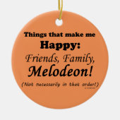 Melodeon macht mich glücklich keramikornament (Vorne)