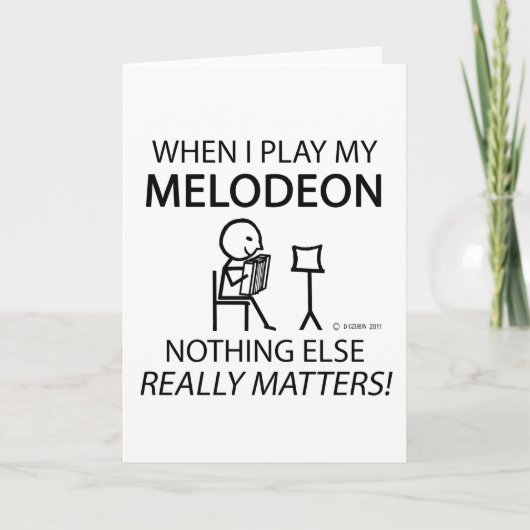 Melodeon Nichts anderes zählt Karte (Vorderseite)