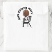 Melodeon Nut Runder Aufkleber (Tasche)