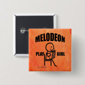 Melodeon Play Girl Button (Vorne & Hinten)