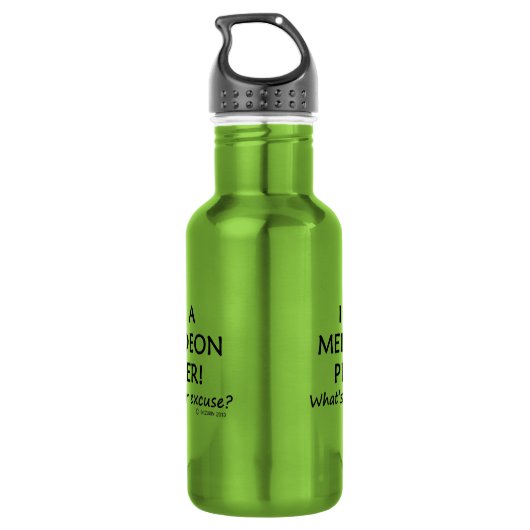 Melodeon Player Entschuldigung Edelstahlflasche (Rückseite)