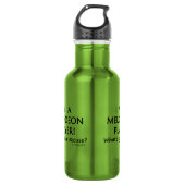 Melodeon Player Entschuldigung Edelstahlflasche (Vorderseite)