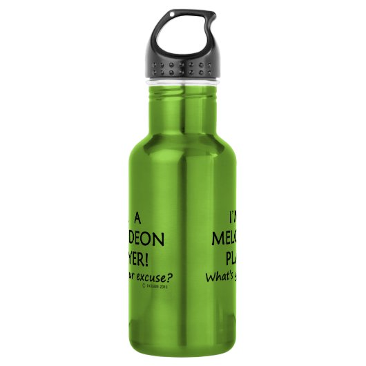 Melodeon Player Entschuldigung Edelstahlflasche (Vorderseite)