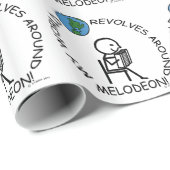 Melodeon - Weltumdrehungen Geschenkpapier (Rolleneckpunkt)