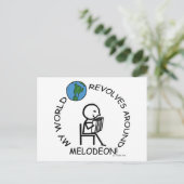 Melodeon - Weltumdrehungen Postkarte (Stehend Vorderseite)