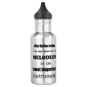 Melodeon wichtigstes Instrument Edelstahlflasche (Links)