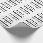 Melodeon wichtigstes Instrument Geschenkpapier (Ecke)