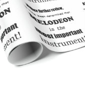 Melodeon wichtigstes Instrument Geschenkpapier (Rolleneckpunkt)