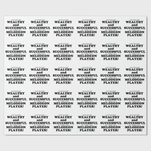 Melodeon Wohlhabend und erfolgreich Geschenkpapier (Flach)