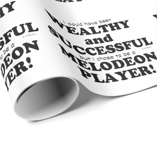 Melodeon Wohlhabend und erfolgreich Geschenkpapier (Rolleneckpunkt)