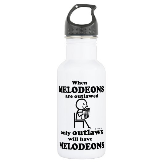 Melodeons verboten trinkflasche (Vorderseite)