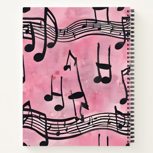 Melodía Rosa Notizblock (Rückseite)