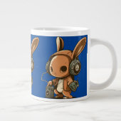 Melodic Bunny: Eine musikalische Reise Jumbo-Tasse (Rechts)