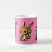 Melodic Bunny: Eine musikalische Reise Kaffeetasse (Mittel)