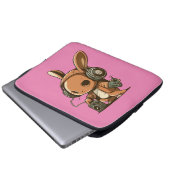 Melodic Bunny: Eine musikalische Reise Laptopschutzhülle (Vorne Knopf)