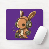 Melodic Bunny: Eine musikalische Reise Mousepad (Mit Mouse)