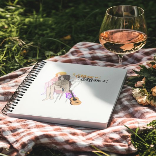 Melodic Daydream" Aesthetic Notebook: Anime Girl w Notizblock