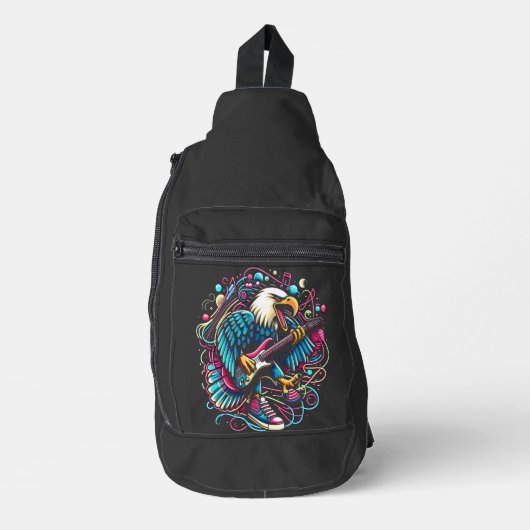 Melodic Eagle Serenade Crossbody Bag (Vorderseite)