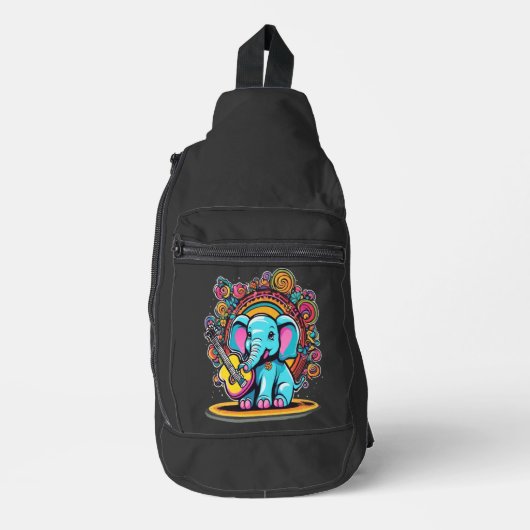 Melodic Elephant Crossbody Bag (Vorderseite)