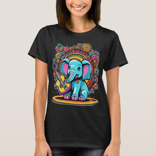 Melodic Elephant T-Shirt (Vorderseite)