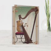 Melodic Hamster Greetings – Whimsical Victorian Karte (Rückseite)