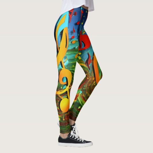 Melodic Harmony: Mein Lieblingsmusiklied Leggings (Rechts)