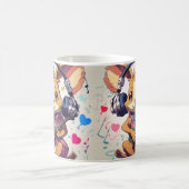"Melodic Marsupial: Niedliche Kangaroo Music Lover Kaffeetasse (Mittel)