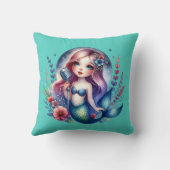 "Melodic Mermaid Serenade" Kissen (Rückseite)