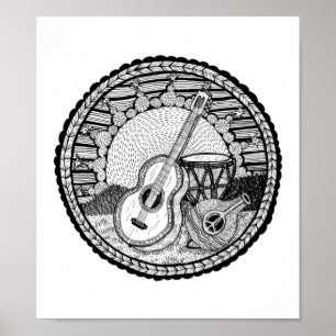 Melodic-Verzauberungspposter Poster