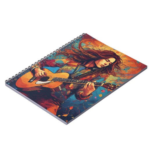 Melodic Whirlwind Notizblock (Linke Seite)