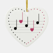 Melodie der Liebe Keramik Ornament (Vorne)